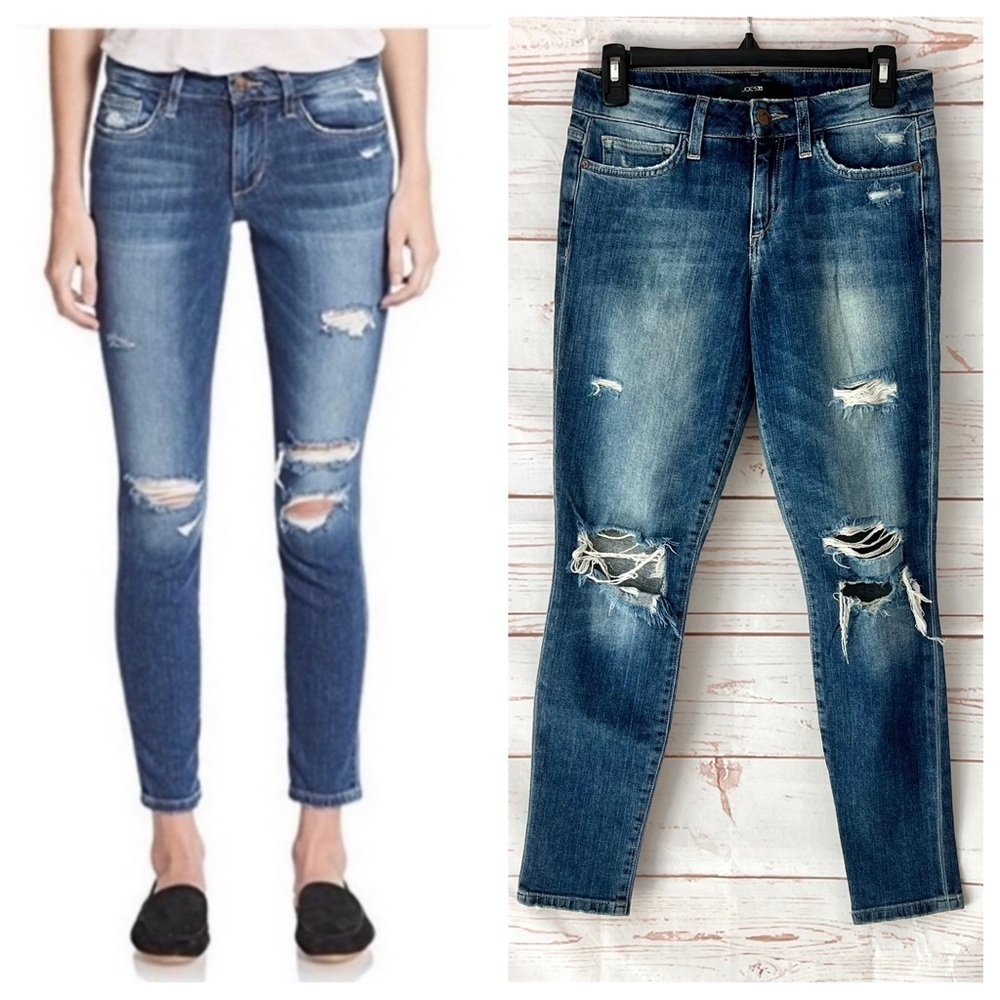 Joe’s Jeans Keagan Super Soft Destroyed Skinny Stretch Jeans 26 - Picture 2 of 14